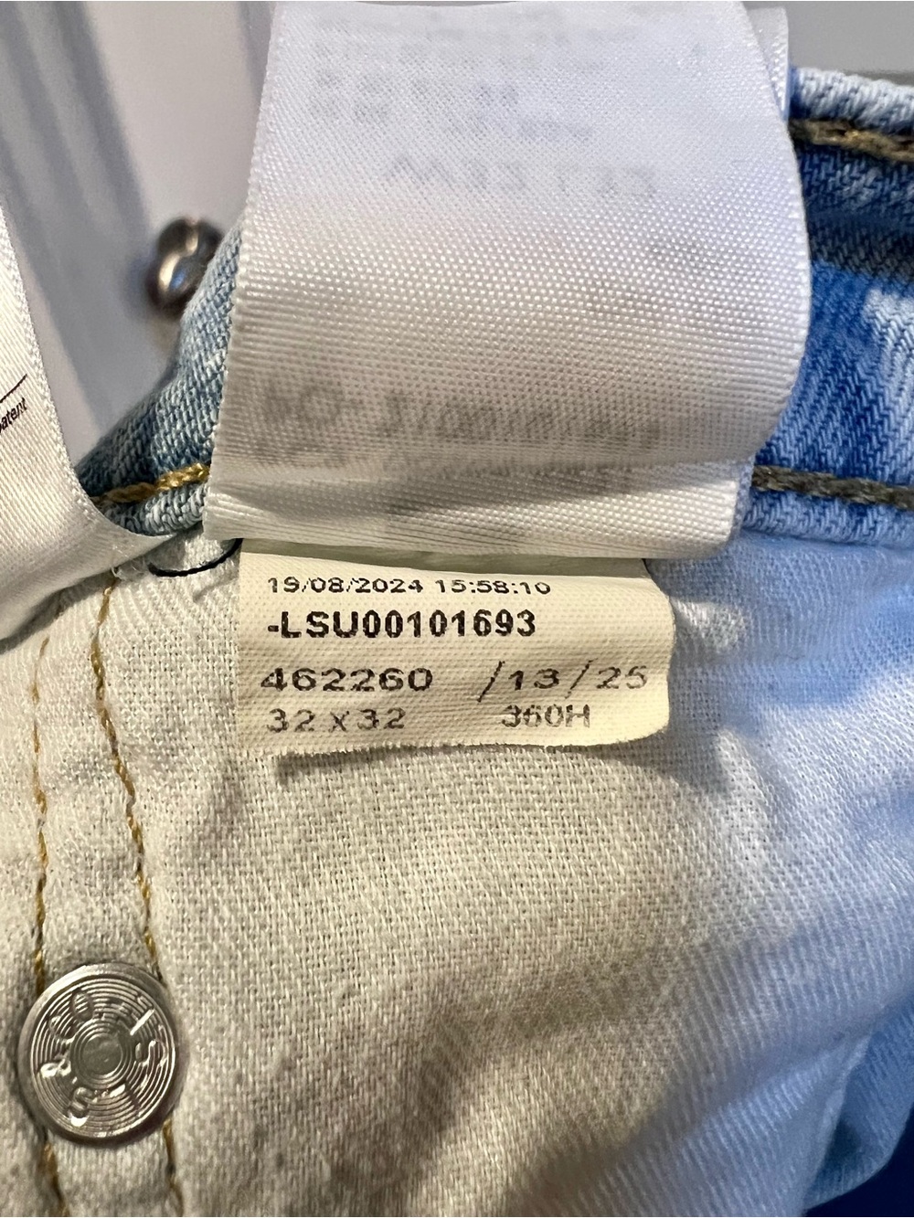 Levi's Light Blue Straight Jeans - 505 Style 32x32 - Picture 9 of 10